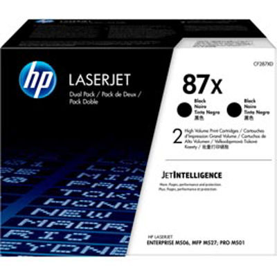 Immagine di HP - cartucce - CF287XD - toner nero, alta capacità, hp87x - conf. 2 cartucce [CF287XD]