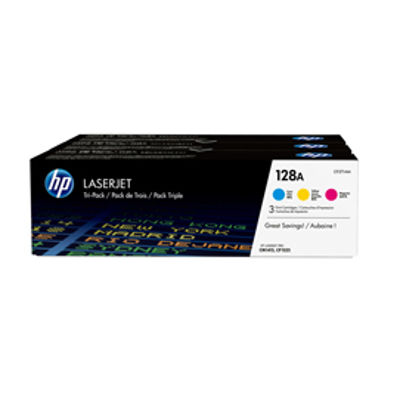 Immagine di SCATOLA MULTIPACK 3 TONER COLORI CIANO-MAG-GIALLO HP LASERJET NR.128A [CF371AM]