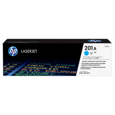 Immagine di HP 201A TONER CARTRIDGE CIANO LASER JET SERIE M252/M277 [CF401A]