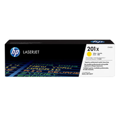 Immagine di HP 201X TONER CARTRIDGE GIALLO LASER JET SERIE M252/M277 ALTA CAPACITA [CF402X]