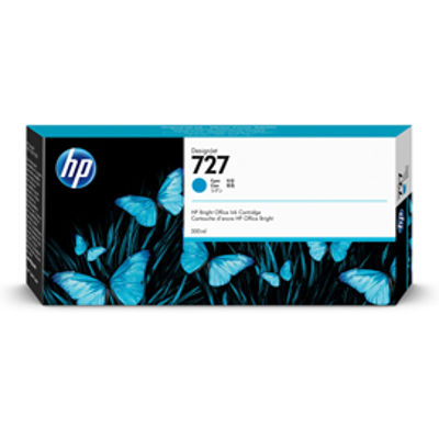 Immagine di Hp - Cartuccia ink - 727 - Ciano - F9J76A - 300ml [F9J76A]