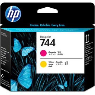 Immagine di Hp - Testina - 744 - Magenta / Giallo - F9J87A - 6ml/cad [F9J87A]