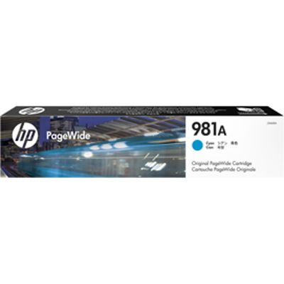 Immagine di HP - toner - J3M68A - n. 981a, ciano, pagewide, 6000 pagine [J3M68A]