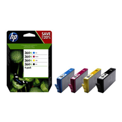 Immagine di HP 364XL CMYK INK CARTRIDGE COMBO 4-Pack [N9J74AE]