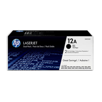 Immagine di Hp - Confezione 2 Toner - 12A - Nero - Q2612AD - 2.000 pag cad [Q2612AD]