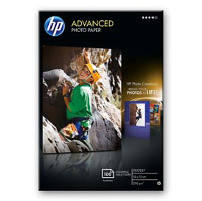 Immagine di Hp - Carta fotografica lucida Hp Advanced Photo Paper - 25 Fogli - 10 x 15 cm senza margini - Q8691A [Q8691A]