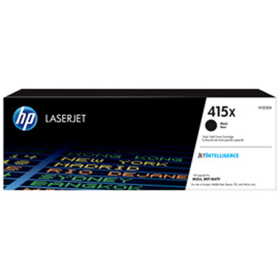 Immagine di Cartuccia toner - Nero - 415X per HP Color LaserJet Pro M 454 Series/ Pro M 454 dn e - W2030X [W2030X]