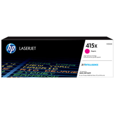 Immagine di Cartuccia toner - Magenta - 415X per HP Color LaserJet Pro M 454 Series/ Pro M 454 d - W2033X [W2033X]