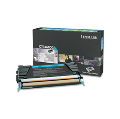 Immagine di Lexmark - Toner - Ciano - C734A1CG - return program - 6.000 pag [C734A1CG]