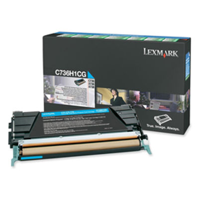 Immagine di Lexmark - Toner - Ciano - C734A1CG - return program - 6.000 pag [C736H1CG]