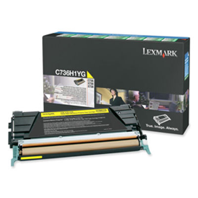 Immagine di Lexmark - Toner - Giallo - C736H1YG - return program - 10.000 pag [C736H1YG]