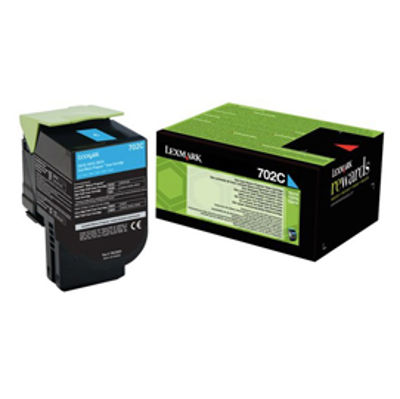 Immagine di Lexmark - Toner - Ciano - 70C20C0 - return program - 1.000 pag [70C20C0]