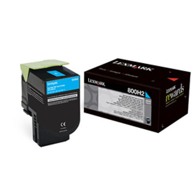 Immagine di Lexmark - Toner - Ciano - 80C0H20 - 3.000 pag [80C0H20]