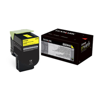 Immagine di Lexmark - Toner - Giallo - 80C0H40 - 3.000 pag [80C0H40]