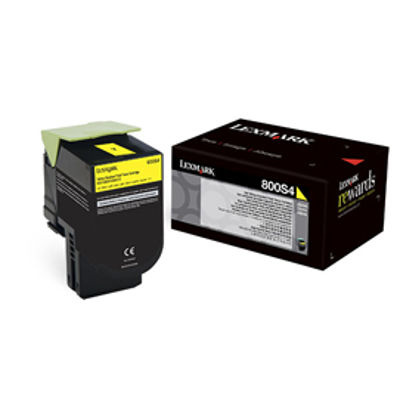 Immagine di Lexmark - Toner - Giallo - 80C0S40 - 2.000 pag [80C0S40]