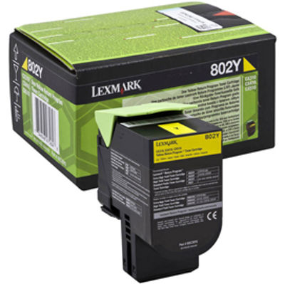 Immagine di Lexmark - Toner - Giallo - 80C20Y0 - return program - 1.000 pag [80C20Y0]