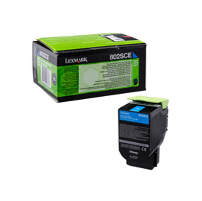 Immagine di Lexmark - Toner - Ciano - 80C2SCE - 2.000 pag [80C2SCE]