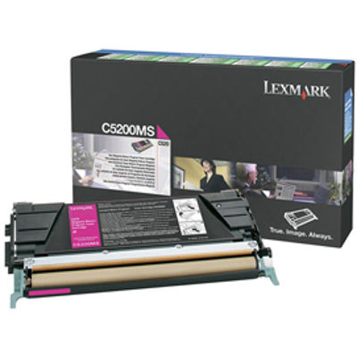 Immagine di Lexmark - Toner - Magenta - C5200MS - return program - 1.500 pag [C5200MS]