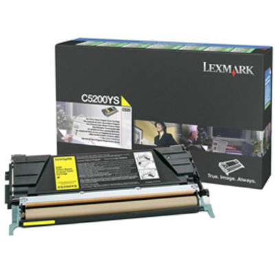 Immagine di Lexmark - Toner - Giallo - C5200YS - return program - 1.500 pag [C5200YS]