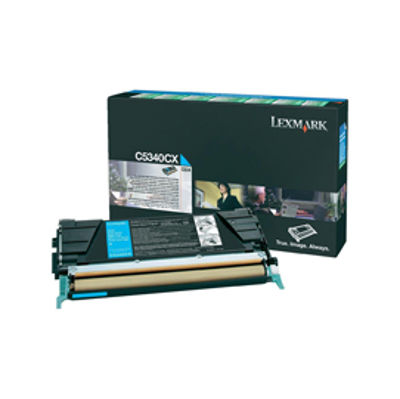 Immagine di Lexmark - Toner - Ciano - C5340CX - return program - 7.000 pag [C5340CX]