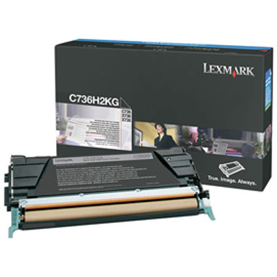 Immagine di Lexmark - Toner - Nero - C736H2KG - non return program - 12.000 pag [C736H2KG]