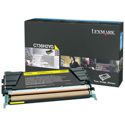 Immagine di Lexmark - Toner - Giallo - C736H2YG - non return program - 10.000 pag [C736H2YG]