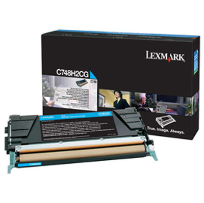 Immagine di Lexmark - Toner - Ciano - C748H2CG - non return program - 10.000 pag [C748H2CG]