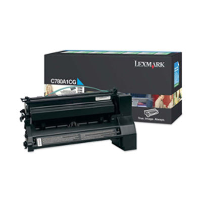 Immagine di Lexmark - Toner - Ciano - C780A1CG - return program - 6.000 pag [C780A1CG]