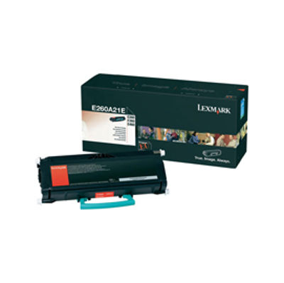 Immagine di Lexmark - Toner - Nero - E260A21E - non return program - 3.500 pag [E260A21E]