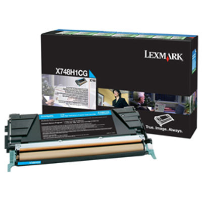 Immagine di Lexmark - Toner - Ciano - X748H1CG - return program - 10.000 pag [X748H1CG]