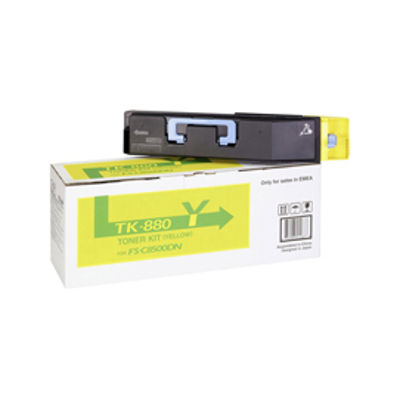 Immagine di Kyocera/Mita -  Toner - Giallo - TK-880Y - 1T02KAANL0 - 18.000 pag [1T02KAANL0]