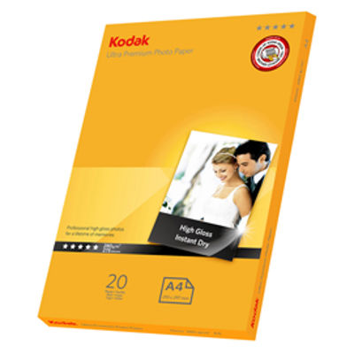 Immagine di Kodak - Carta fotografica Ultra Premium lucida - A4 - 280 gr - 20 fogli - 5740-085 [5740-085]