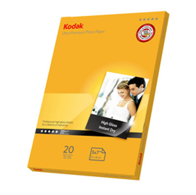 Immagine di Kodak - Carta fotografica Ultra Premium Gloss - 13 x 18 cm - 280 gr - 20 fogli - 5740-089 [5740-089]