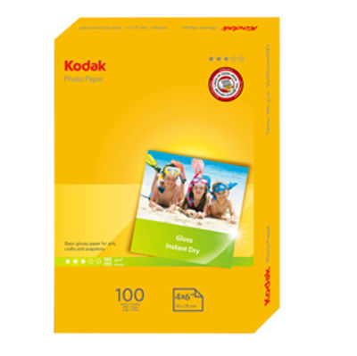 Immagine di Kodak - Carta fotografica lucida Photo Gloss - 10 x 15 cm - 180 gr - 100 fogli - 5740-097 [5740-097]