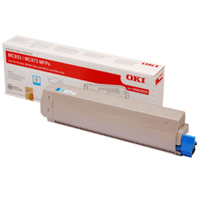 Immagine di Oki - toner - 45862839 - ciano per mc853/873 [45862839]