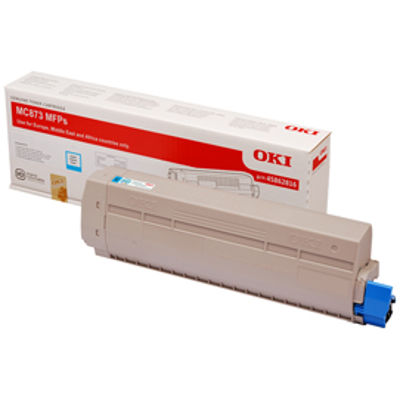 Immagine di Oki - Toner - Ciano - MC873 - 45862816 - 10.000 pag [45862816]