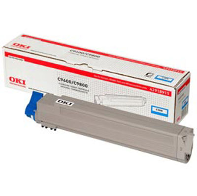 Immagine di Oki - Toner - Ciano - C9600 C9800 - 42918915 - 15.000 pag [42918915]