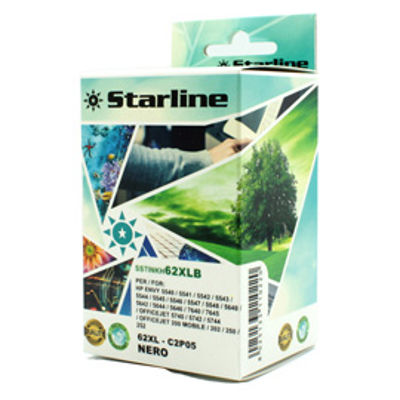 Immagine di Starline - Cartuccia Ink - per Hp - Nero -  C2P04AE - 20 ml [JRHP62XLB]