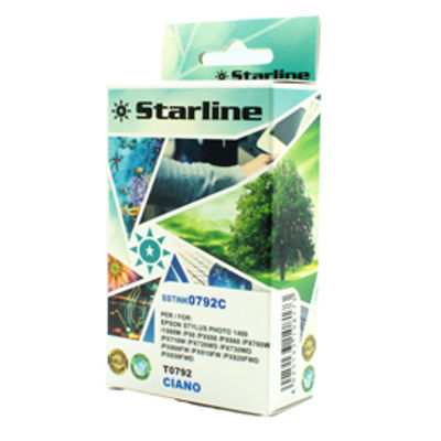 Immagine di Starline - Cartuccia ink - per Epson - Ciano - C13T079240 - 13,8ml [JNEP0792C]