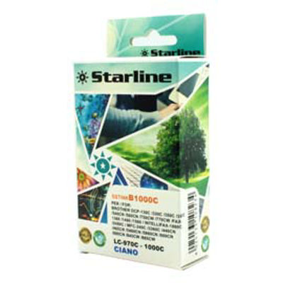 Immagine di Starline - Cartuccia ink - per Brother - Ciano - LC1000CY - 20ml [JNBR1000C]