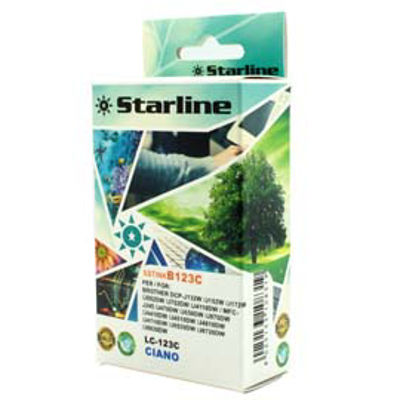 Immagine di Starline - Cartuccia ink - per Brother - Ciano - LC123C  - 10ml [JNBR123C]