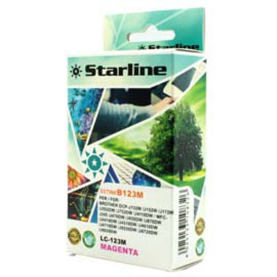 Immagine di Starline - Cartuccia ink - per Brother - Magenta - LC123M  - 10ml [JNBR123M]