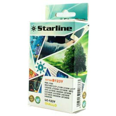 Immagine di Starline - Cartuccia ink - per Brother - Giallo - LC123Y  - 10ml [JNBR123Y]