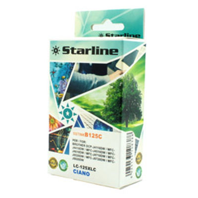 Immagine di Starline - Cartuccia ink - per Brother - Ciano - LC125XLC - 16,6ml [JNBR125C]