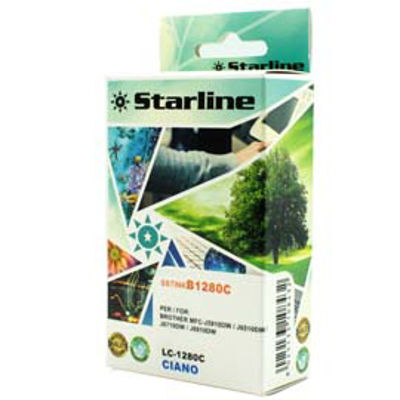 Immagine di Starline - Cartuccia ink - per Brother - Ciano - LC1280CY - 16,6ml [JNBR1280C]