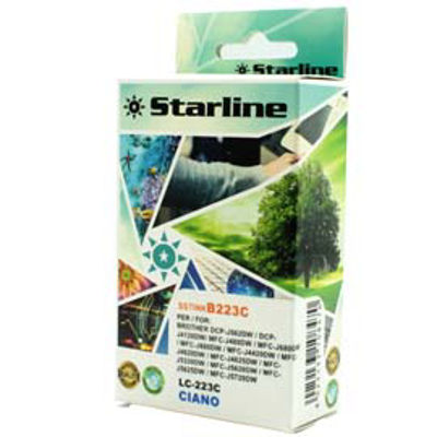 Immagine di Starline - Cartuccia ink - per Brother - Ciano - LC223C - 9ml [JNBR223C]