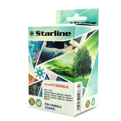 Immagine di Starline - Cartuccia ink - per Canon - Ciano - PGI-1500XLC - 11,5ml [JNCA1500C]