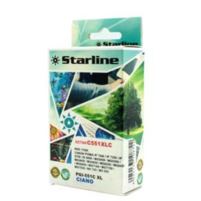 Immagine di Starline - Cartuccia ink - per Canon - Ciano - CLI-551BK C - 9,8ml [JNCA551C]