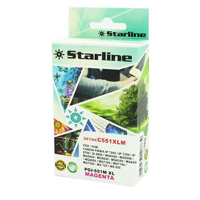 Immagine di Starline - Cartuccia ink - per Canon - Magenta - CLI-551BK M - 9,8ml [JNCA551M]