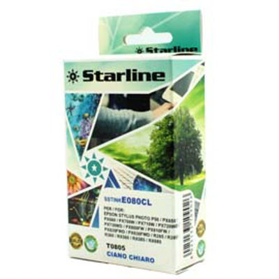 Immagine di Starline - Cartuccia ink - per Epson - Ciano - C13T080240 - 11,4ml [JNEP80C]